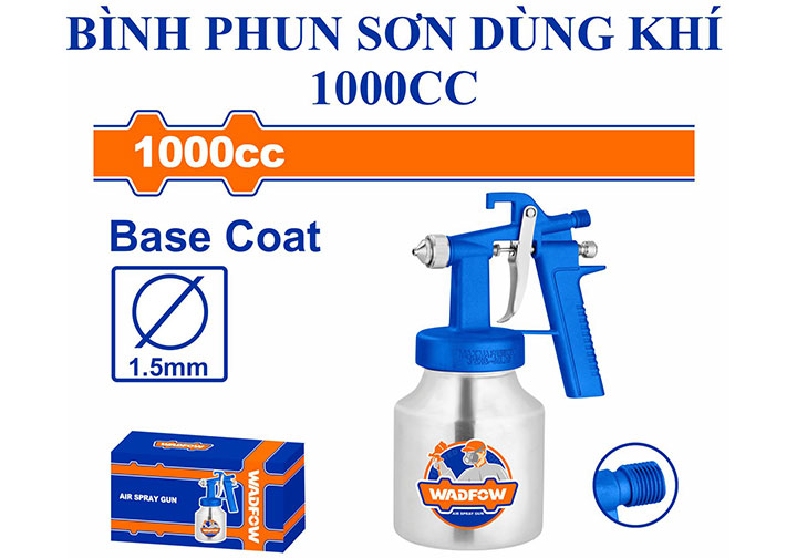 1000cc Súng phun sơn khí nén Wadfow WGA1561