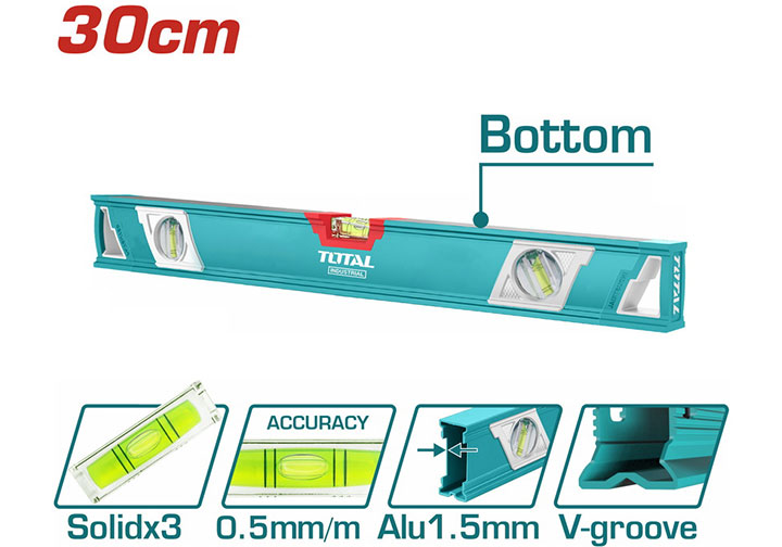 12" (300mm) Thước thủy Total TMT23086