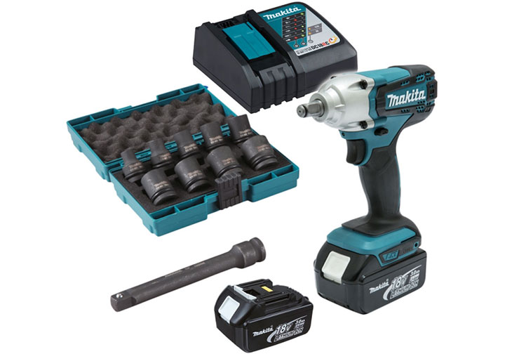 18V Máy vặn bu lông dùng pin 1/2" Makita DTW190JX3