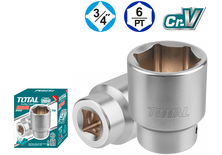 19mm Đầu tuýp 6 góc 3/4" Total THHAST34191