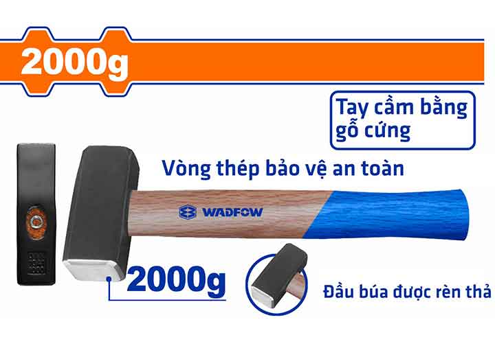 2000g Búa tạ cán gỗ Wadfow WMB2320