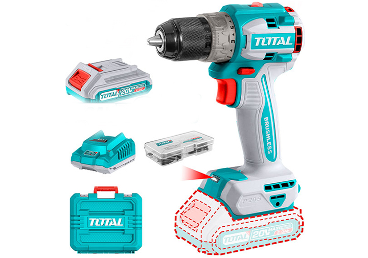 20V Máy khoan vặn vít dùng pin Total TDLI20602