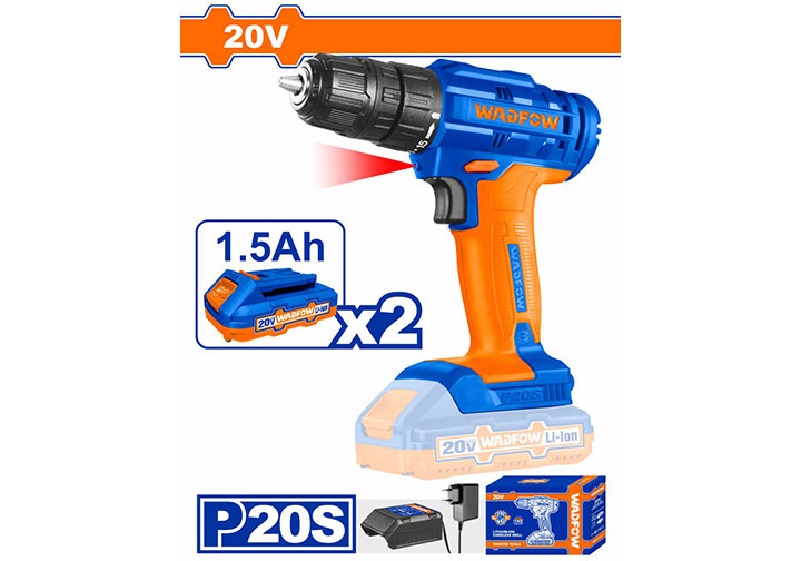 20V Máy khoan vặn vít dùng pin Wadfow WCDP512