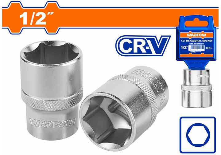 23mm Đầu tuýp 6 góc 1/2" Wadfow WSC1223