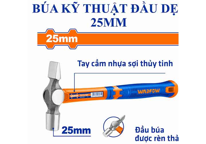 25mm Búa bi đầu dẹp Wadfow WHM5325