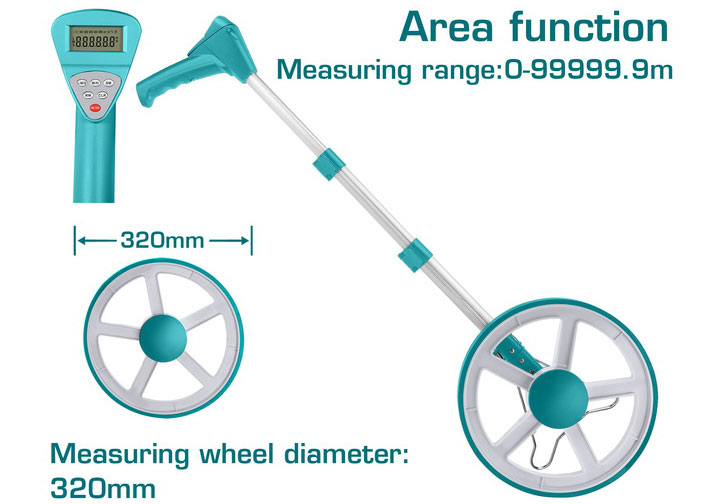 320mm Thước lăn đo đường điện tử 99999m Total TMT19923