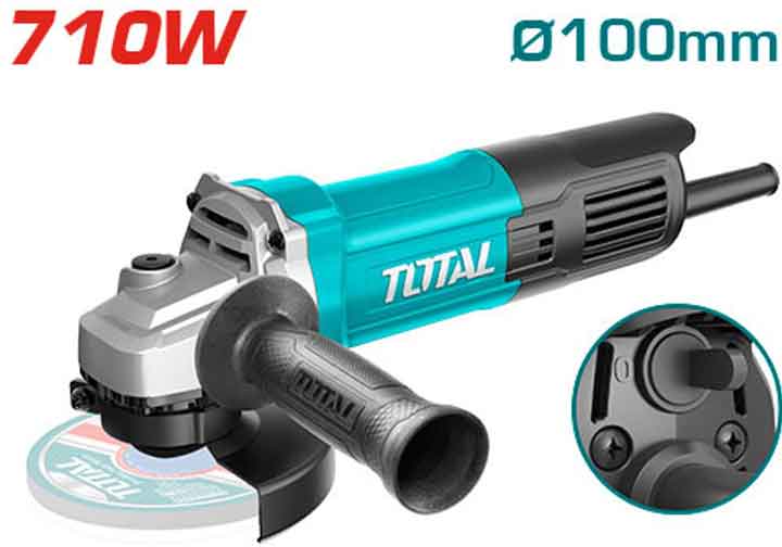 4" Máy mài góc công tắc đuôi 710W Total TG10710076