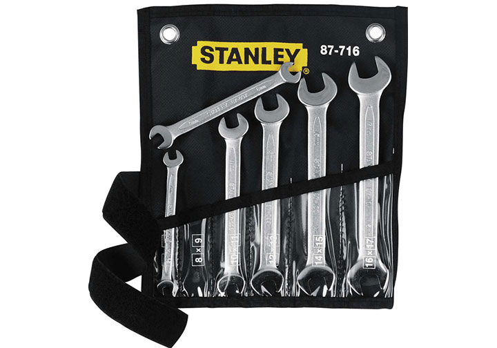 6-17mm Bộ cờ lê 2 đầu miệng 6 chi tiết Stanley 87-716-1