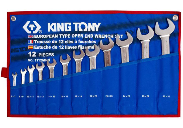 6-32mm Bộ cờ lê 2 đầu miệng 12 chi tiết Kingtony 1112MRN