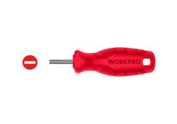 6.5x150mm Tuốc nơ vít dẹp (dẹt) Workpro WP221004