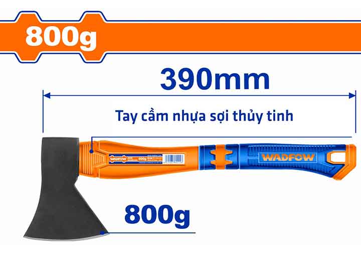 800g Rìu cán nhựa Wadfow WHM6308