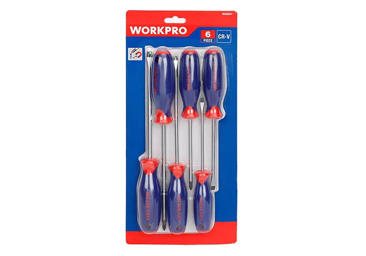 Bộ tuốc nơ vít 6 chi tiết Workpro WP200504