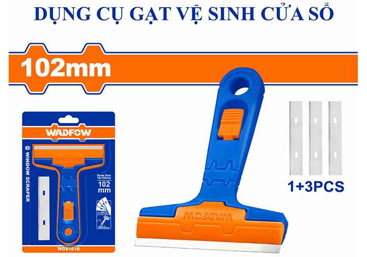 Dao cạo vệ sinh cửa kính Wadfow WGS1618