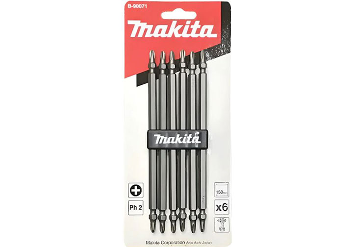 PH2x150mm Bộ mũi vít bake 2 đầu 6 chi tiết Makita B-90071